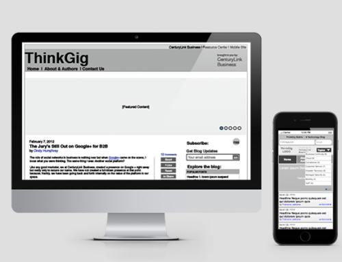ThinkGig Responsive Blog Redesign